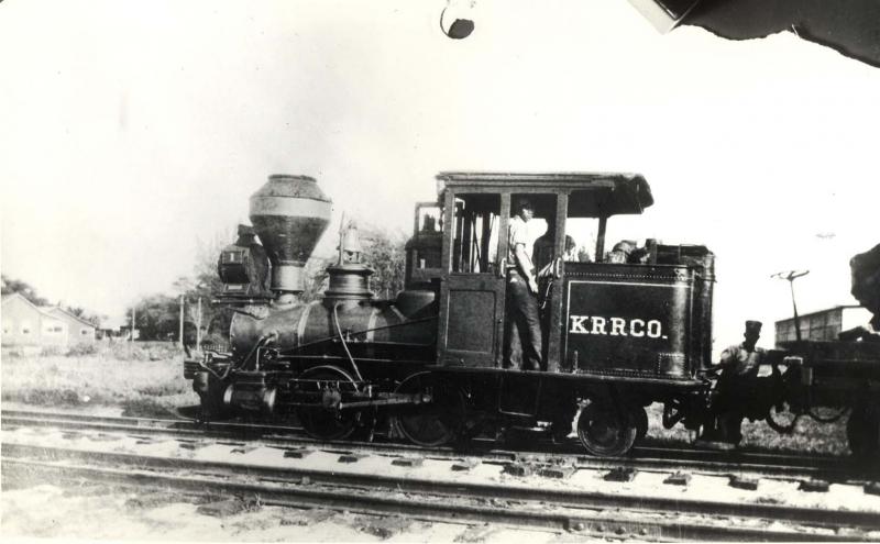 Kahului railroad on maui, steam locomotive, 1911